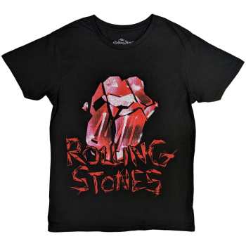 Merch The Rolling Stones: The Rolling Stones Unisex T-shirt: Hackney Diamonds Cracked Glass Tongue (medium) M