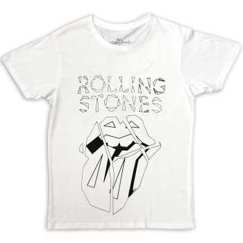 Merch The Rolling Stones: The Rolling Stones Unisex T-shirt: Hackney Diamonds Diamond Tongue Outline (back Print) (large) L