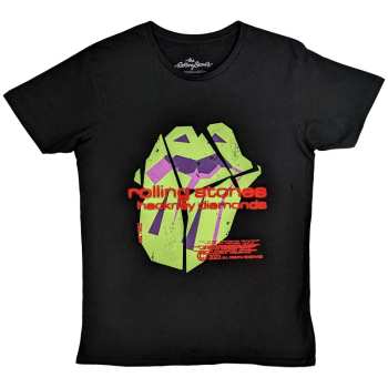 Merch The Rolling Stones: The Rolling Stones Unisex T-shirt: Hackney Diamonds Neon Tongue (large) L