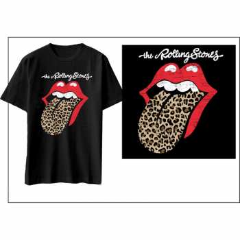 Merch The Rolling Stones: Tričko Leopard Print Tongue  XL