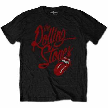 Merch The Rolling Stones: Tričko Script Logo The Rolling Stones  S