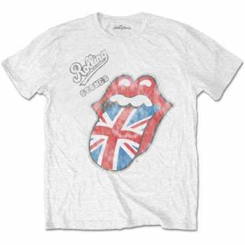 Merch The Rolling Stones: Tričko Vintage British Tongue  XL