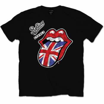 Merch The Rolling Stones: Tričko Vintage British Tongue  M