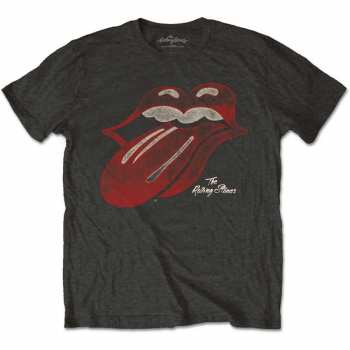 Merch The Rolling Stones: Tričko Vintage Tongue Logo The Rolling Stones  M