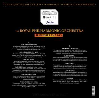 LP The Royal Philharmonic Orchestra: Remember The 70's LTD | NUM | CLR 395787