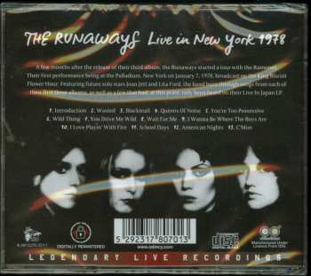 CD The Runaways: Live In New York 1978 526704