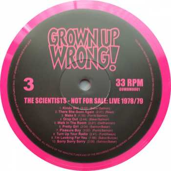 2LP The Scientists: Not For Sale: Live 1978/79 CLR 67819