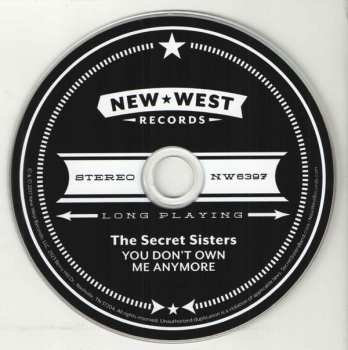 CD The Secret Sisters: You Don't Own Me Anymore 461100