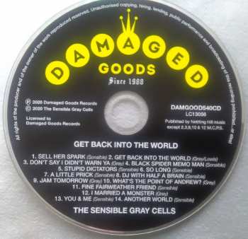CD The Sensible Gray Cells: Get Back Into The World 345340