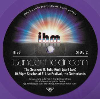2LP Tangerine Dream: The Sessions II CLR 32062