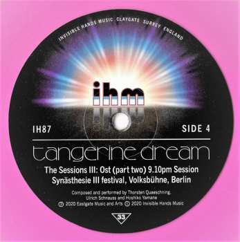 2LP Tangerine Dream: The Sessions III CLR 32064