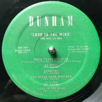 LP The Sha La Das: Love in the Wind 306882