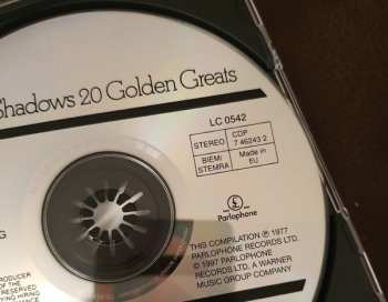 CD The Shadows: 20 Golden Greats 404812