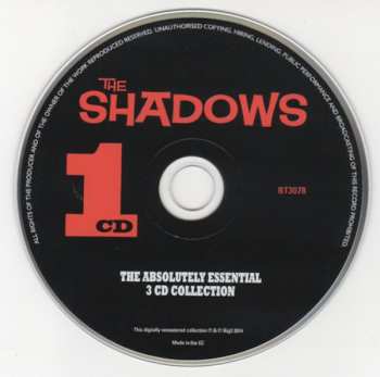 3CD The Shadows: The Absolutely Essential 3 CD Collection 180182