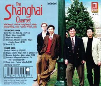 CD Edvard Grieg: String Quartet No. 2 In A, Op. 13 / String Quartet In G Minor, Op. 27