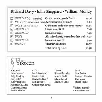 CD The Sixteen: The Voice Of The Turtle Dove 321724