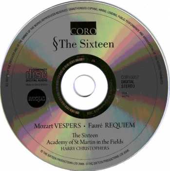 CD The Sixteen: Vespers • Requiem 257406