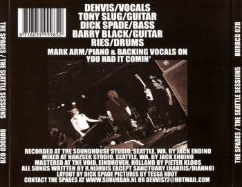 CD The Spades: Seattle Sessions