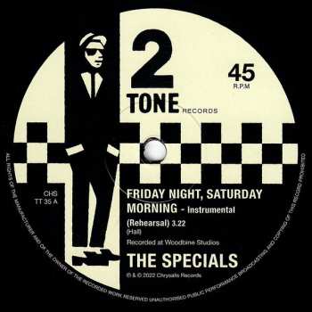 Album The Specials: Friday Night, Saturday Morning / I Can't Stand It (Work In Progress Versions)
