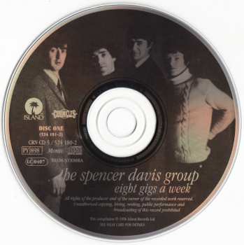 2CD The Spencer Davis Group: Eight Gigs A Week ● The Steve Winwood Years 360763