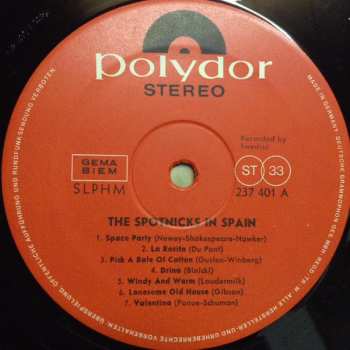 LP The Spotnicks: The Spotnicks In Spain (Bailemos Con Los Spotnicks) 518942
