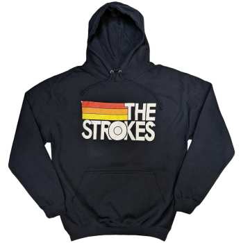 Merch The Strokes: The Strokes Unisex Pullover Hoodie: Logo & Stripes (large) L
