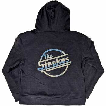 Merch The Strokes: The Strokes Unisex Zipped Hoodie: Og Magna (back Print) (large) L