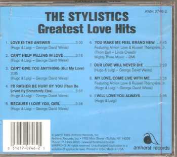 CD The Stylistics: Greatest Love Hits 231394