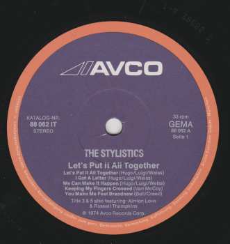 LP The Stylistics: Let's Put It All Together 534427