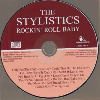 CD The Stylistics: Rockin' Roll Baby 359377