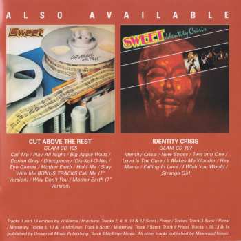 CD The Sweet: Waters Edge