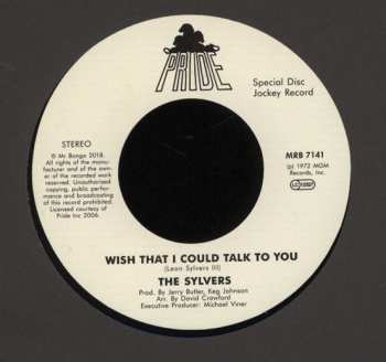 SP The Sylvers: I Know Myself / Wish That I Could Talk To You 64719