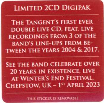 2CD The Tangent: Pyramids, Stars And Other Stories (The Tangent Live Recordings 2004-2017) LTD 419688