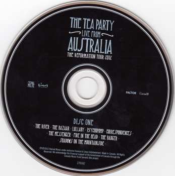 2CD The Tea Party: Live From Australia (The Reformation Tour 2012) 147783