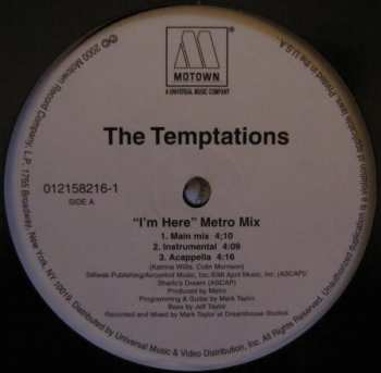 LP The Temptations: I'm Here (Metro Mix) 346777