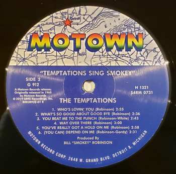 LP The Temptations: The Temptations Sing Smokey LTD 44192