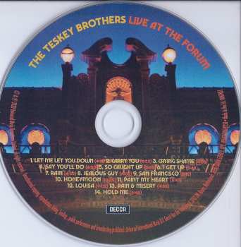 CD The Teskey Brothers: Live At The Forum DIGI 99268