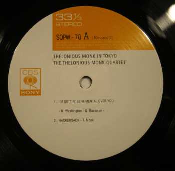 2LP The Thelonious Monk Quartet: Monk In Tokyo 542650