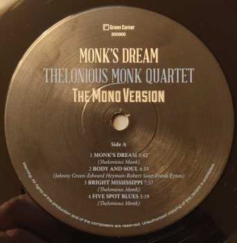2LP The Thelonious Monk Quartet: Monk's Dream LTD 154312