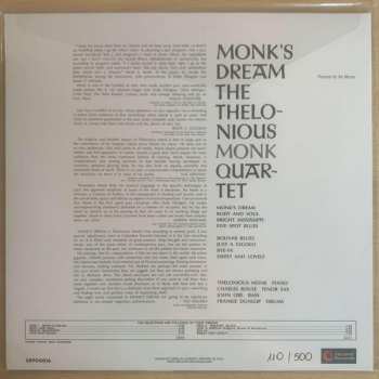 LP The Thelonious Monk Quartet: Monk's Dream CLR | LTD