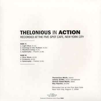 LP The Thelonious Monk Quartet: Thelonious In Action 449109