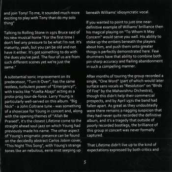 CD The Tony Williams Lifetime: (Turn It Over) 149217