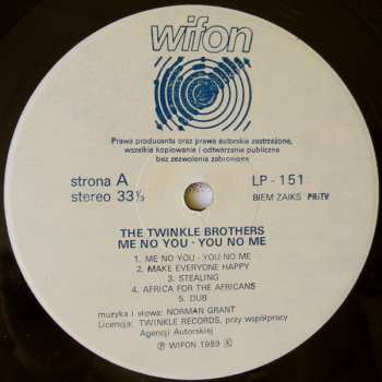 LP Twinkle Brothers: Me No You - You No Me 477287