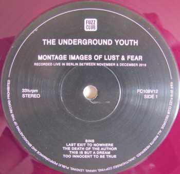 LP The Underground Youth: Montage Images Of Lust & Fear  LTD | CLR 409547