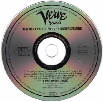 CD The Velvet Underground: The Best Of The Velvet Underground (Words And Music Of Lou Reed) 4175