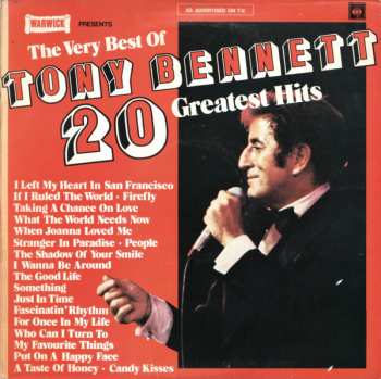 Tony Bennett: The Very Best Of Tony Bennett 20 Greatest Hits