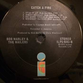 LP The Wailers: Catch A Fire LTD