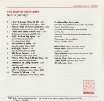 CD The Warrior River Boys: New Beginnings