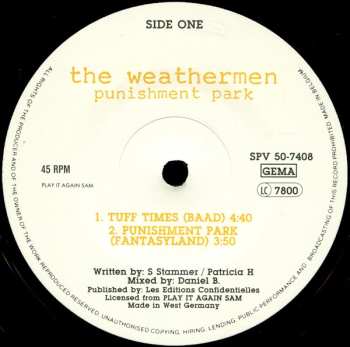 LP The Weathermen: Punishment Park