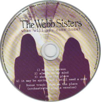 CD The Webb Sisters: When Will You Come Home? 524469